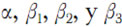 α, β1, β2, y β3